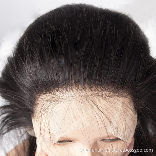 100% Brazilian Virgin Cuticle Aligned Human Hair Straight 4x4 Transparent Swiss Silk Base Transparent  Lace Closure